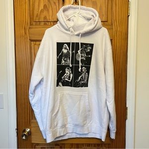 Taylor Swift The Eras Tour Collage White Hoodie